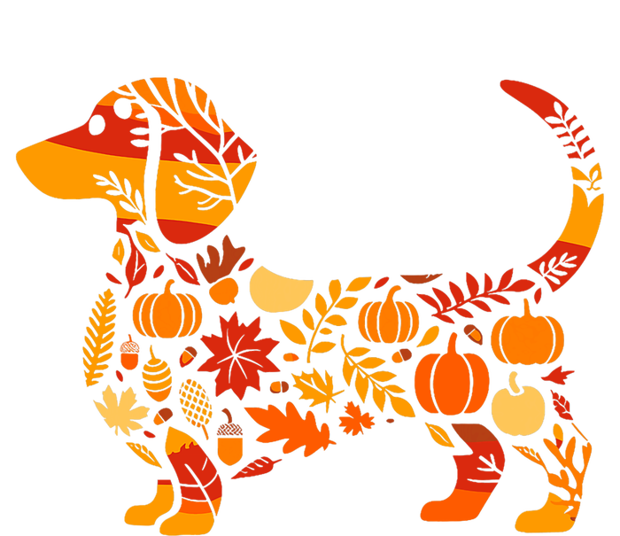 Autumn Pumpkin Fall Dachshund Thanksgiving 16 in Basic Backpack