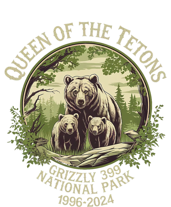 Queen Of The Tetons Grizzly 399 Wildlife Preserve 1996 2024 T-Shirt