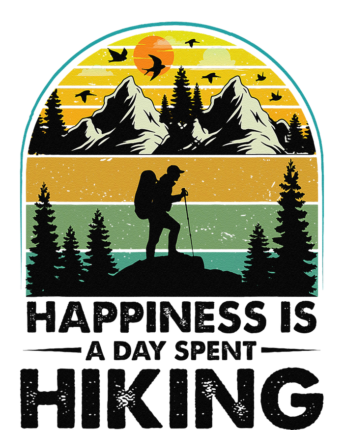 Happiness Is A Day Spent Hiking Hiking Camping Inspirations Women's Flannel Pajama Set