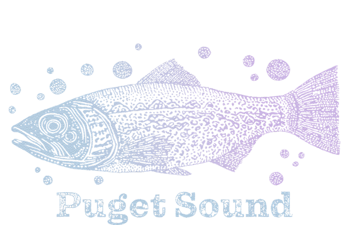 Puget Sound Washington King Salmon Fish Art Fishing Trip Tie Dye Hoodie