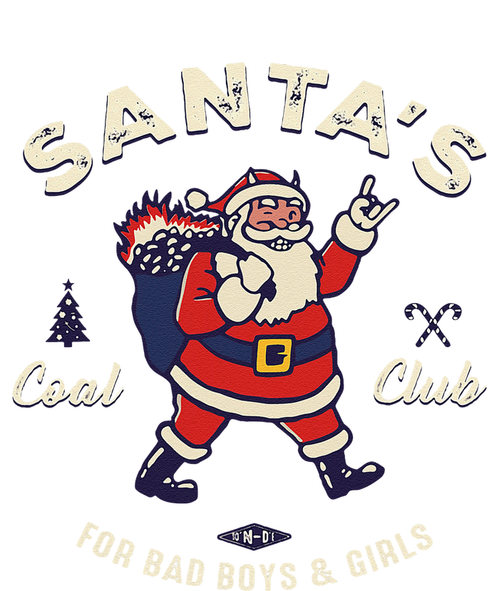 SantaS Coal Club For Bad And Evil Santa Claus T-Shirt