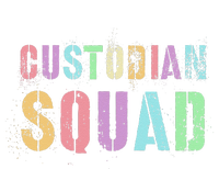 Cute Custodian Squad Cleaner Upkeep Cleanliness Facility T-Shirt