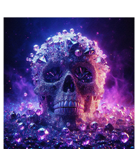 Diamond Covered Skull With Violet Colors And Crystal Gems 25L Jumbo Tote