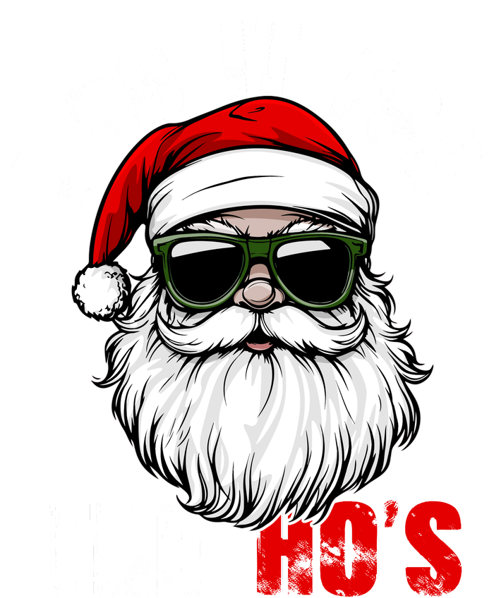 Christmas I Do It For The Hos Santa Claus Performance Long Sleeve Polo