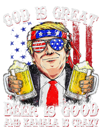 God Is Great Beer Is Good And Kamala Are Crazy Funny Trump T-Shirt