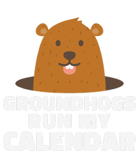 Groundhogs Run My Calendar February Weather Winter Spring Full Zip Hoodie