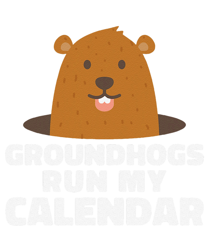 Groundhogs Run My Calendar February Weather Winter Spring Full Zip Hoodie