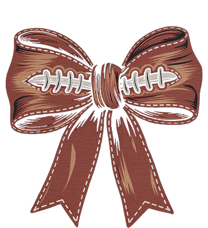 Coquette Bow Pumpkin American Football Autumn Thanksgiving T-Shirt