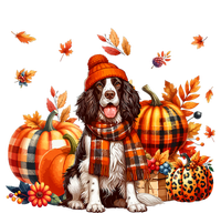 English Springer Spaniel Thanksgiving Leopard Pumpkins Fall T-Shirt