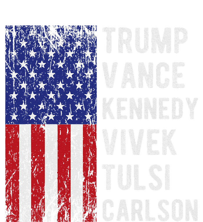 Trump Vance Kennedy Vivek Tulsi Carlson American Retro Flag Tall Sweatshirt