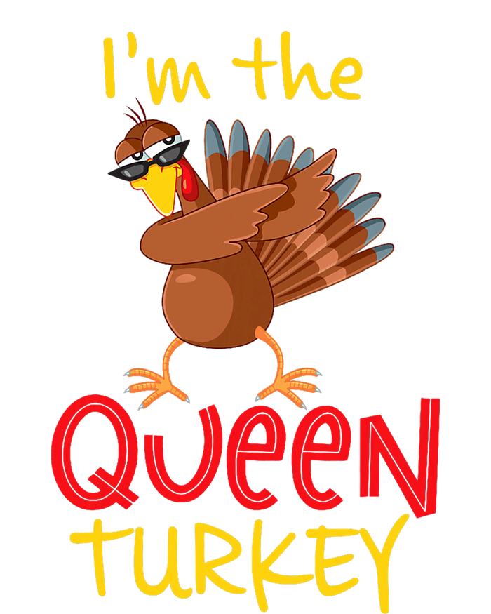 Funny Queen Turkey Matching Family Group Thanksgiving Party Cooling Performance Long Sleeve Crew