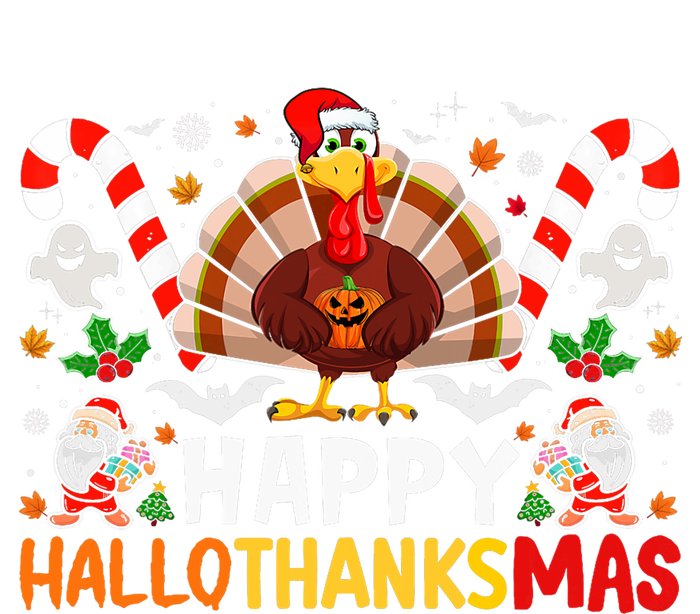 Halloween Thanksgiving Christmas Happy Hallothanksmas Tall T-Shirt