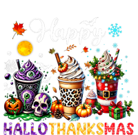 Happy Hallothanksmas Halloween Coffee Latte Thanksgiving Tall T-Shirt