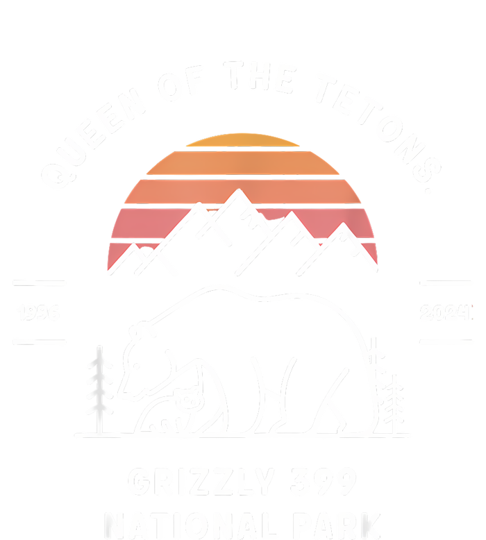 Queen Of The Tetons Grizzly 399 National Park 1996 2024 Cropped Pullover Crew