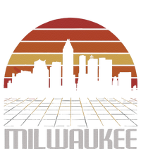 Milwaukee Usa Retro Vintage Sunset Skyline Milwaukee Baby Bodysuit