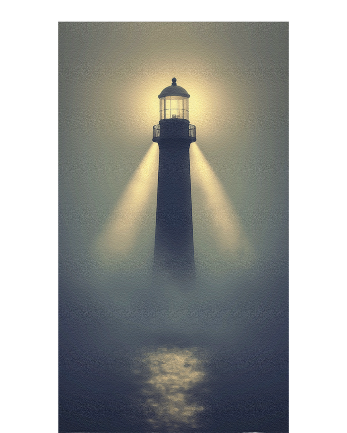 Nautical Lighthouse Beam Ocean Maritime Fog T-Shirt