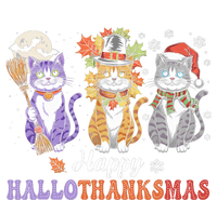 Happy Hallothanksmas Cats Lover Halloween Thanksgiving Canvas