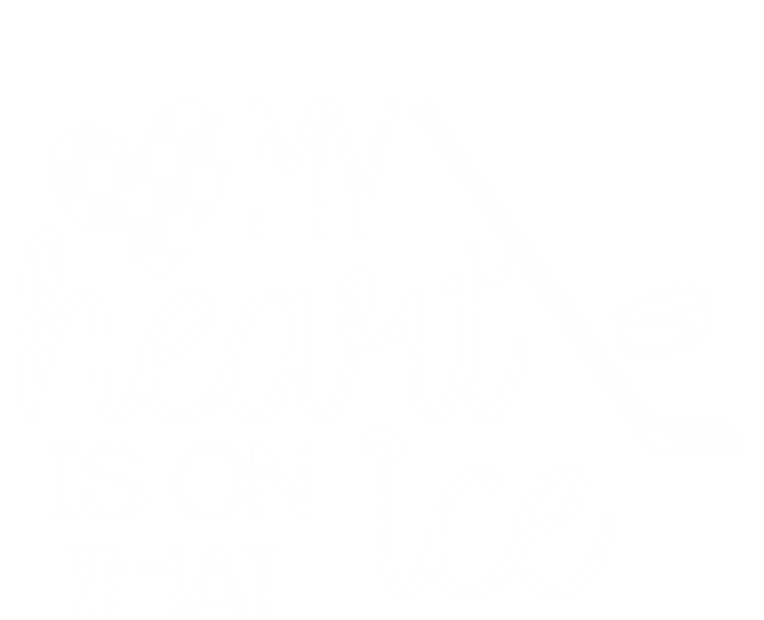 My Heart Is On That Ice Cute Hockey Mom Wife Friend Gift Hoodie