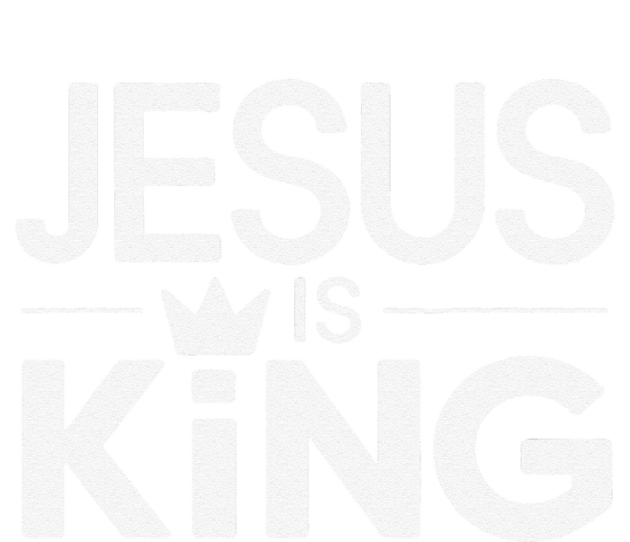 Christian Jesus Is King Design Crown Pom Pom 12in Knit Beanie