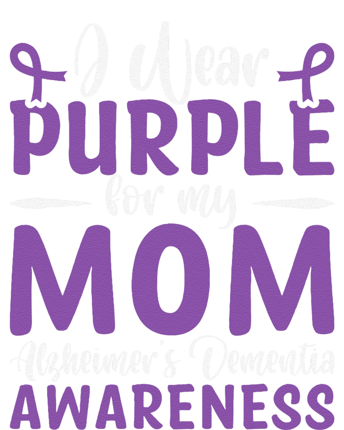 I Wear Purple For My Mom AlzheimerS Dementia Awareness Kids T-Shirt