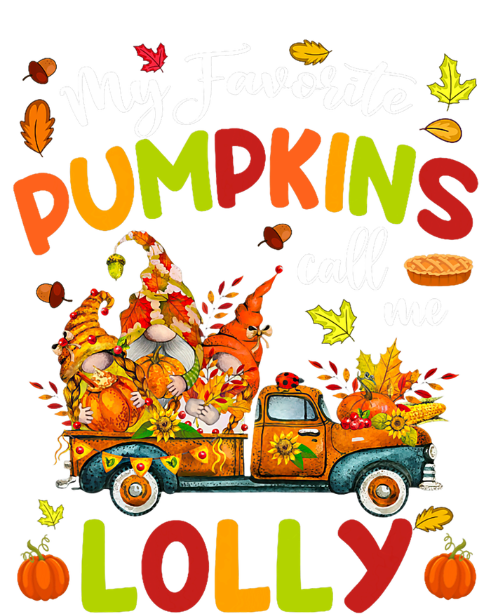 My Favorite Pumpkins Call Me Lolly Truck Thanksgiving Softstyle Adult Sport Polo