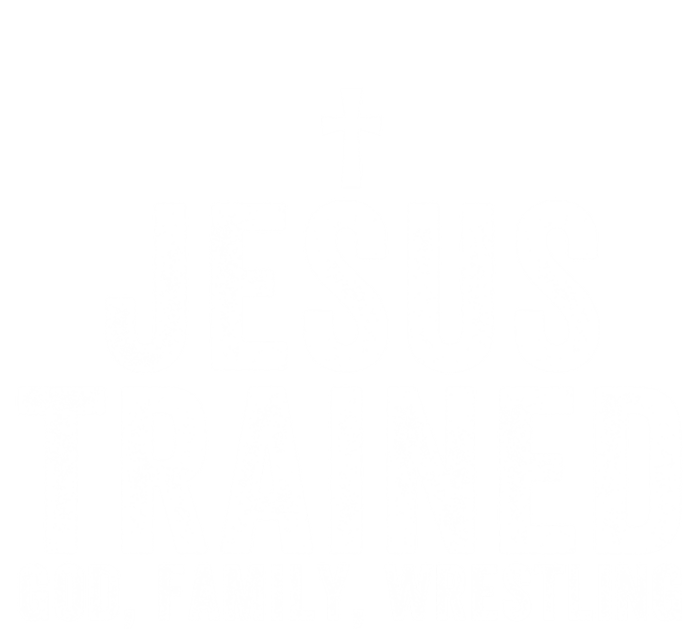 Jesus Trained God Family Wrestling Christian Wrestling Funny Gift Premium Hoodie