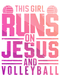 This Runs On Jesus And Volleyball Gift Women's T-Shirt