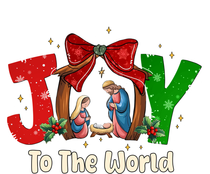 Joy To The World Christmas Jesus Christian Nativity Scene Flexfit Unipanel Trucker Cap