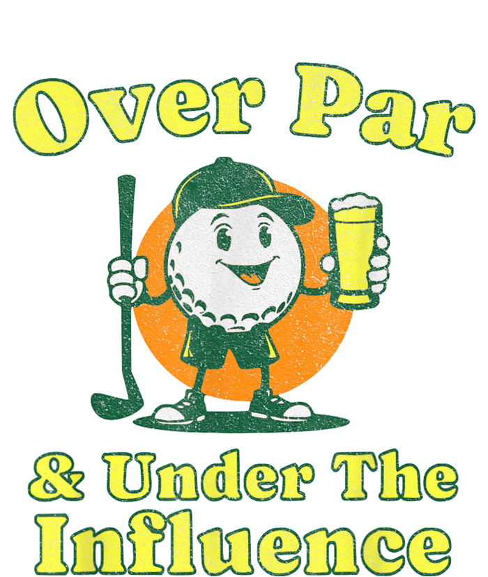 Over Par And Under The Influence Funny Vintage Golf Drinking 16 in Basic Backpack