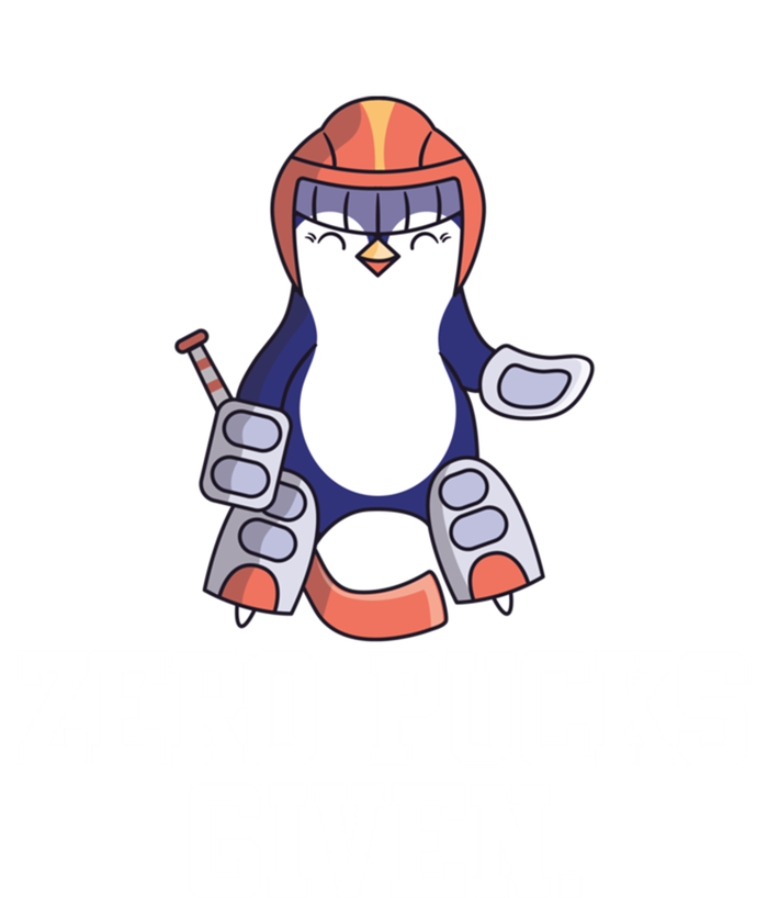 Penguin Hockey Goalkeeper Funny Zero Pucks Given Funny Gift Hoodie