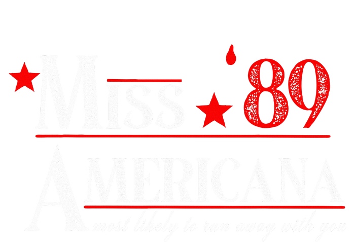 Miss 89 Americana Most Likely To Run Away With You Ladies PosiCharge Competitor Racerback Tank