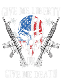 Give Me Liberty Or Give Me Death Skull Ar15 American Flag Ladies Essential Tank