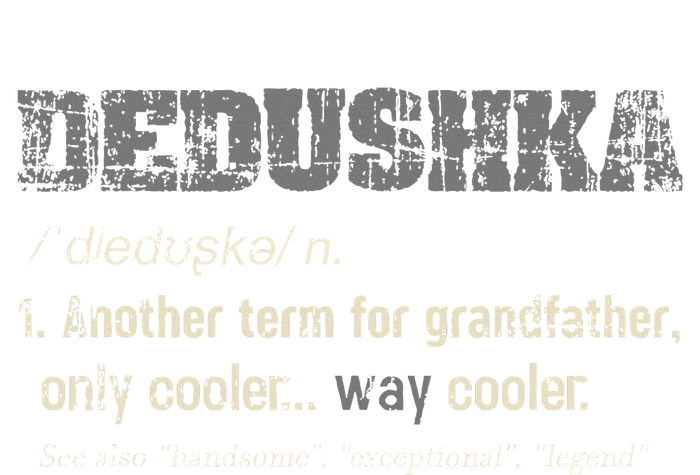 Russian Dedushka Funny Definition Grandpa Gift Women's Pullover Hoodie