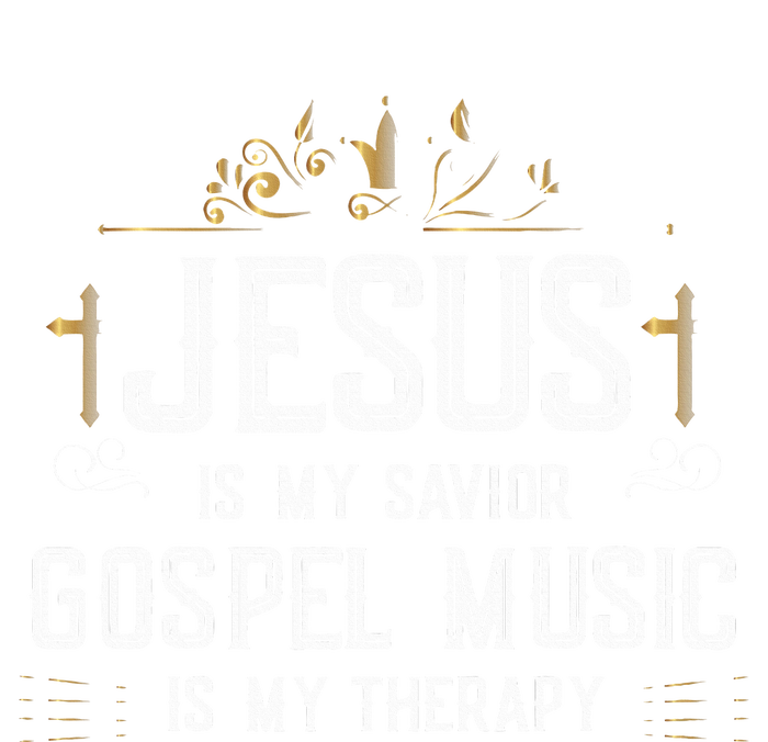 Jesus Is My Savior Gospel Music Is My Therapy Tall Long Sleeve T-Shirt