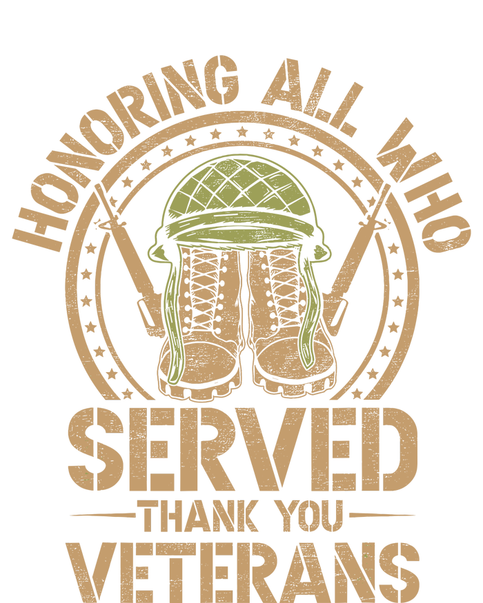 Honoring All Who Served Thank You Veterans Day Us Veteran Tall Hoodie