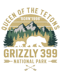 Queen Of The Tetons Grizzly 399 National Park Preserve Women's Knotted Racerback Tank