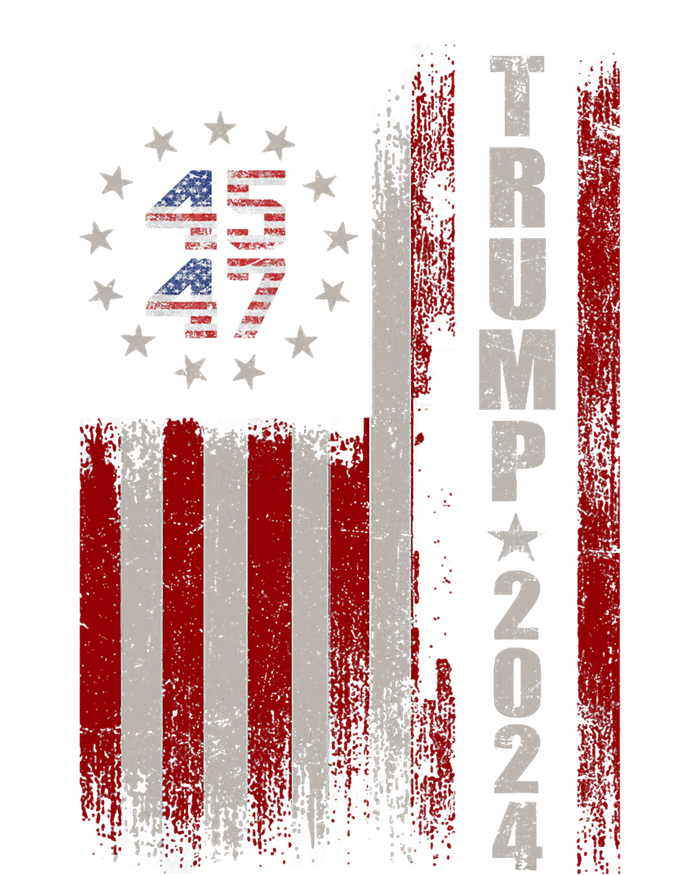 45 47 Trump 2024 American Flag T-Shirt