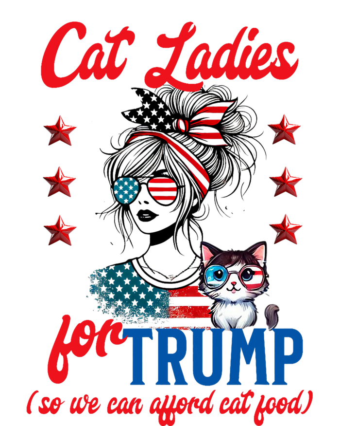 Cat Lady For Trump Funny Political T-Shirt