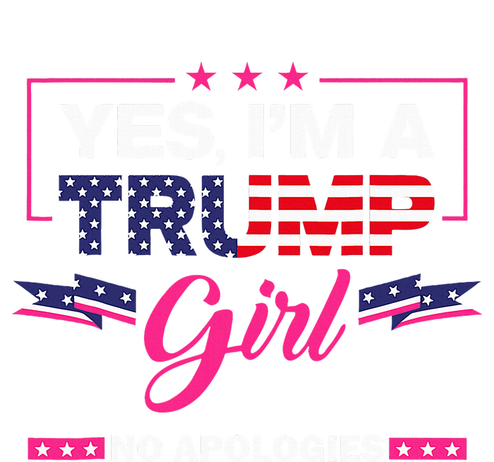 Yes Im A Trump Girl No Apologies 2024 Election Metallic Star Ornament