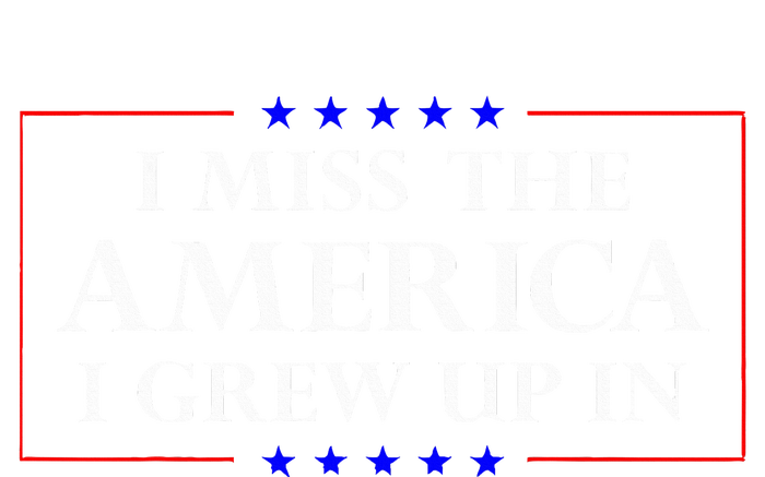 I Miss The America I Grew Up In American Flag Flexfit Unipanel Trucker Cap