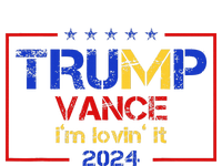 Trump Vance IM Lovin It 2024 Funny Saying Quote Trump Stainless Steel Insulated Water Bottle