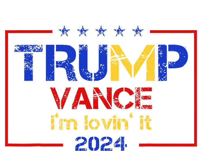 Trump Vance IM Lovin It 2024 Funny Saying Quote Trump Stainless Steel Insulated Water Bottle