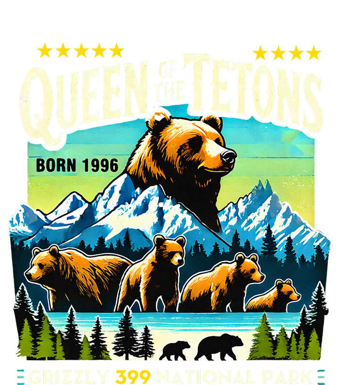 Queen Of The Tetons Grizzly 399 National Park Bear Lovers Performance Fleece Hoodie