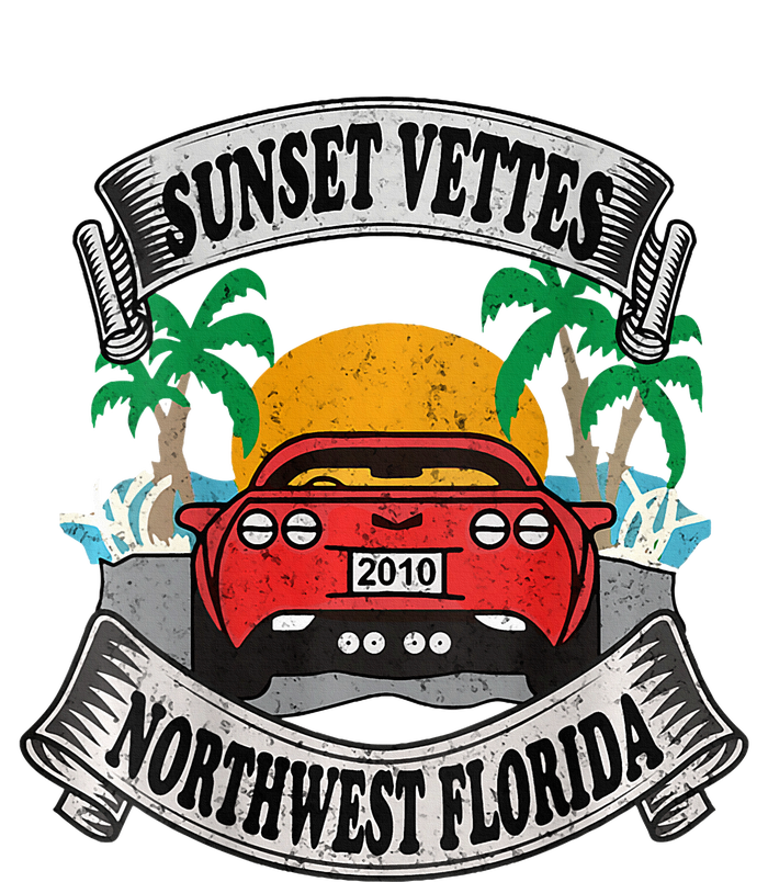 Sunset Vettes Of Northwest Florida Yupoong Adult 5-Panel Trucker Hat