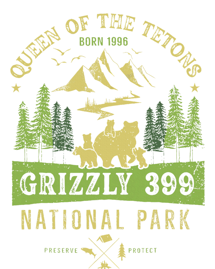 Queen Of The Tetons Grizzly 399 National Park Kids Hoodie