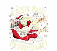 Christmas Cat Santa Cat Lover Christmas Cats For Everybody Sweatshirt