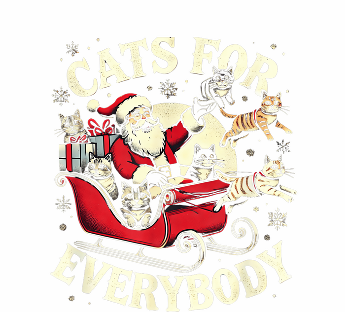 Christmas Cat Santa Cat Lover Christmas Cats For Everybody Sweatshirt