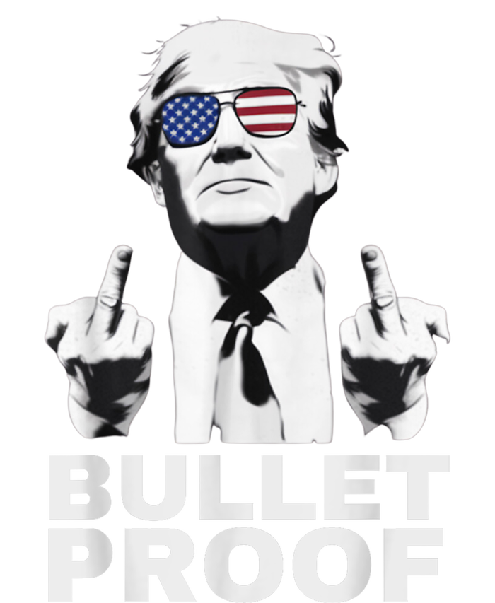 Bulletproof Trump Middle Finger Trump 2024 Patriot Zip Tote Bag