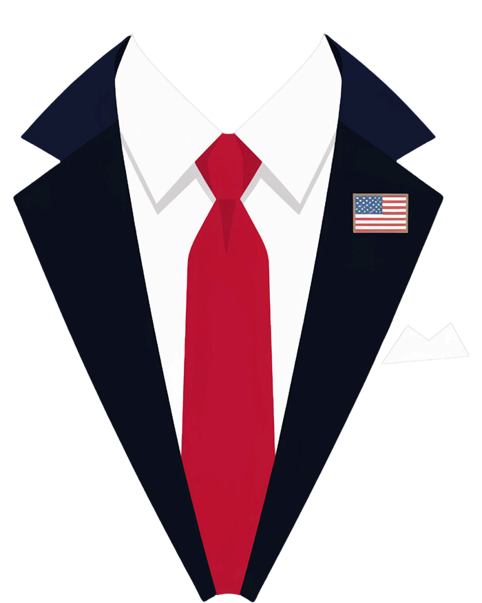 Funny Usa President Trump Suit Easy Halloween Costume Long Sleeve T-Shirt