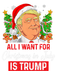 All I Want For Christmas In July Is Trump Funny Santa Summer T-Shirt